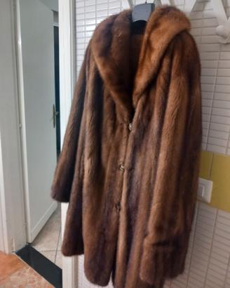Pelliccia di visone cappotto