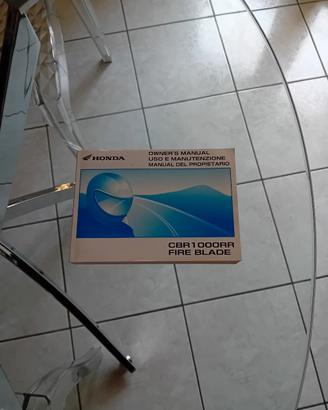 manuale  uso e manutenzione cbr 1000