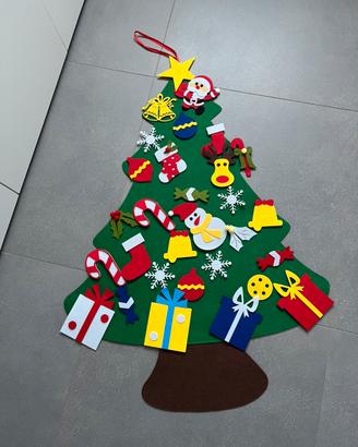Albero natale feltro per bambini