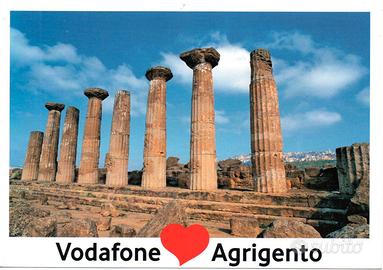 Cartolina Vodafone Tempio Ercole Agrigento