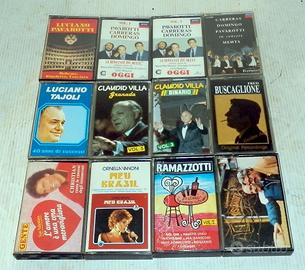 Lotto 12 audio cassette varie