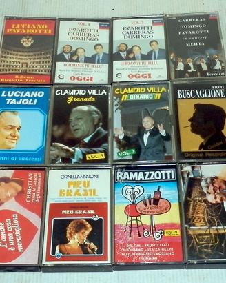 Lotto 12 audio cassette varie