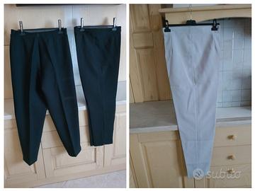 Pantaloni neri classici più pantaloni grigi