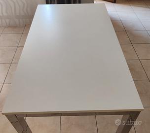 tavolo rettangolare allungabile bianco