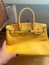 Borsa birkin hermes gialla 30 cm