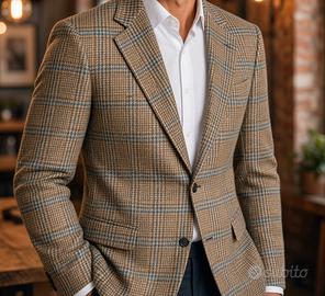 Blazer Loro Piana 100% cashmere principe di Galles