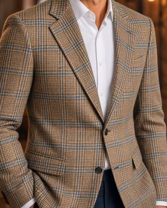 Blazer Loro Piana 100% cashmere principe di Galles