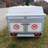 rimorchio per trasporto cani 