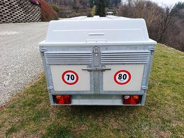 rimorchio per trasporto cani 