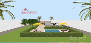 Terreno con progetto per abitazione e piscina