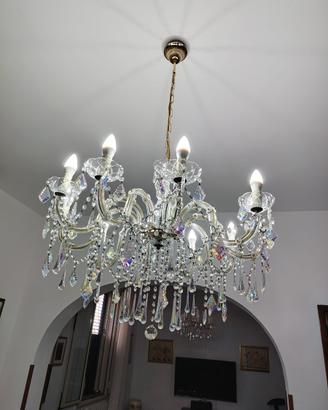 Lampadario di Murano - dieci luci