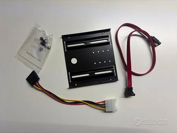 Kit montaggio hard disk SSD da 2.5” a 3.5”