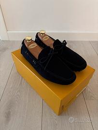 car shoe mocassino blu scuro
