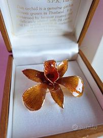 Spilla orchidea della Thailandia 