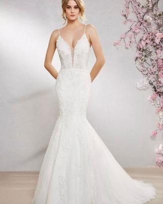 Abito da sposa Victoria Jane stile sirena taglia 4