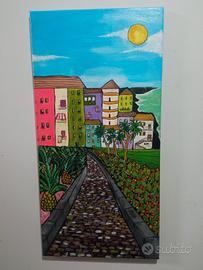 Quadri pittura acricola su tela