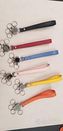 portachiavi in pelle con anelli estraibili 