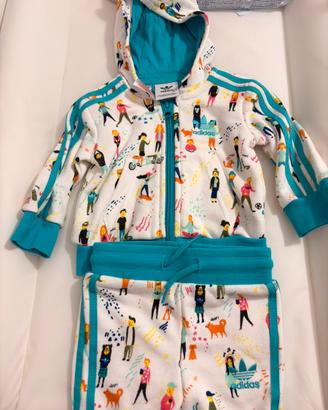 Tuta neonato 0-3 mesi adidas mai usata