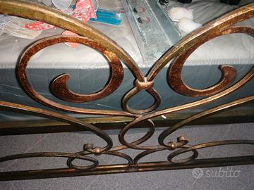 letto matrimoniale in ottone 