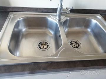Lavello acciaio 2 vasche marca Franke