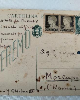 CARTOLINA postale del DUCE