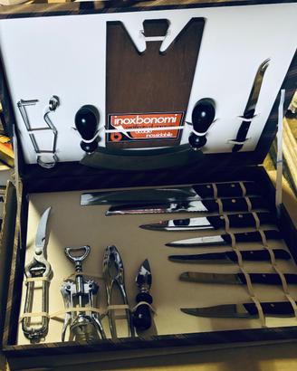 Set coltelli Inox Bonomi in acciaio inox - Nuovo
