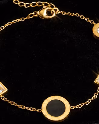 Bracciale Oro Acciaio inox Donna- Modello Bvlgari-