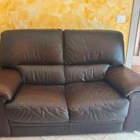 Divano a due posti vera pelle di Bufalo