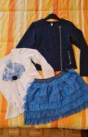 Completo bambina 7-8 anni marca Idexè 