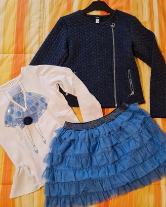 Completo bambina 7-8 anni marca Idexè 