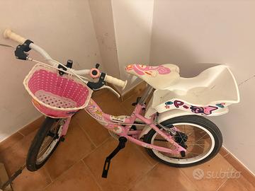 Bicicletta bambina velomache papillon con cestino