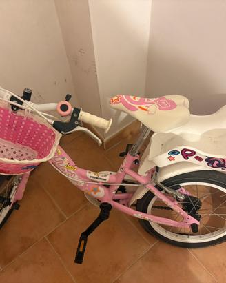 Bicicletta bambina velomache papillon con cestino