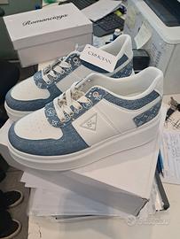 Sneakers platform denim Crucian 🩵