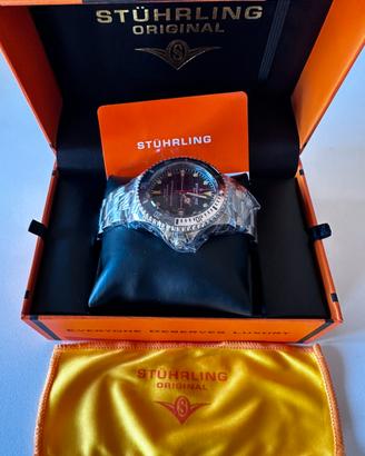 Orologio automatico Stührlibg Aquadiver in acciaio