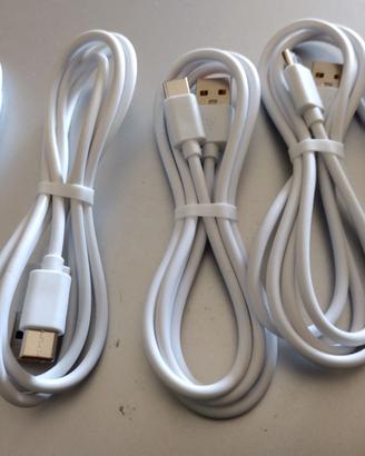 Set x5 Cavo Usb-C dati ricarica anche veloce 5x