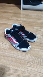 Vans Old Skool uomo 44 nero/grigio/stampa rossa