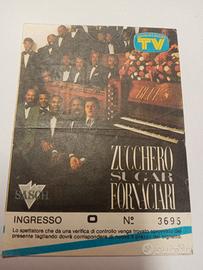 Biglietto concerto tour Blue's 1987 Zucchero Sugar