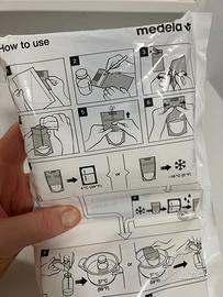 Sacchetti per surgelare latte materno