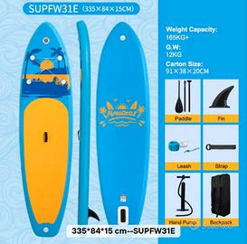 tavola sup gonfiabile NUOVA, completa