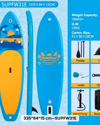 tavola sup gonfiabile NUOVA, completa