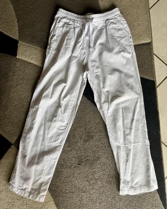 Pantalone bianco in lino