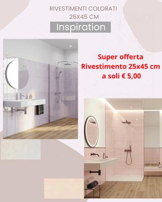 Stock rivestimento 25x45, solo 5€ al mq