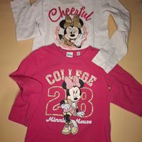 2 magliette  Disney minnie 4-5 anni