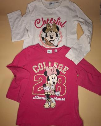 2 magliette  Disney minnie 4-5 anni