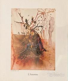 Salvador Dalí "L'Automne" Stampa D'Arte