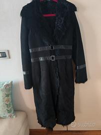 cappotto montone  vero nero