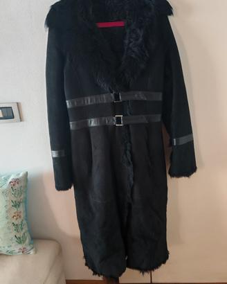 cappotto montone  vero nero