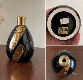 Boccetta atomizzatore ceramica nera e oro CARPIÉ