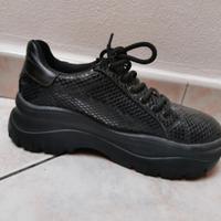 scarpe ginnastica lucide plateau numero 37