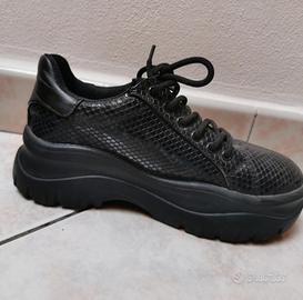 scarpe ginnastica lucide plateau numero 37